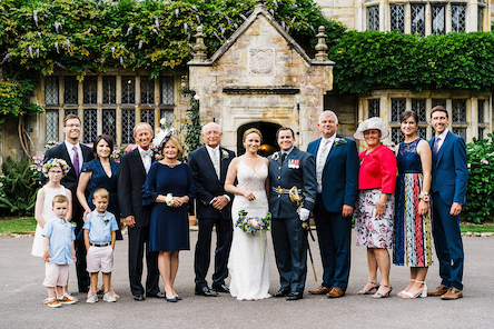 Group photos can be framed as a wedding favor